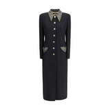 Versace Black Wool Coat