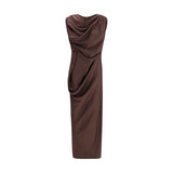 Vivienne Westwood Brown Polyester Cocktail Dress
