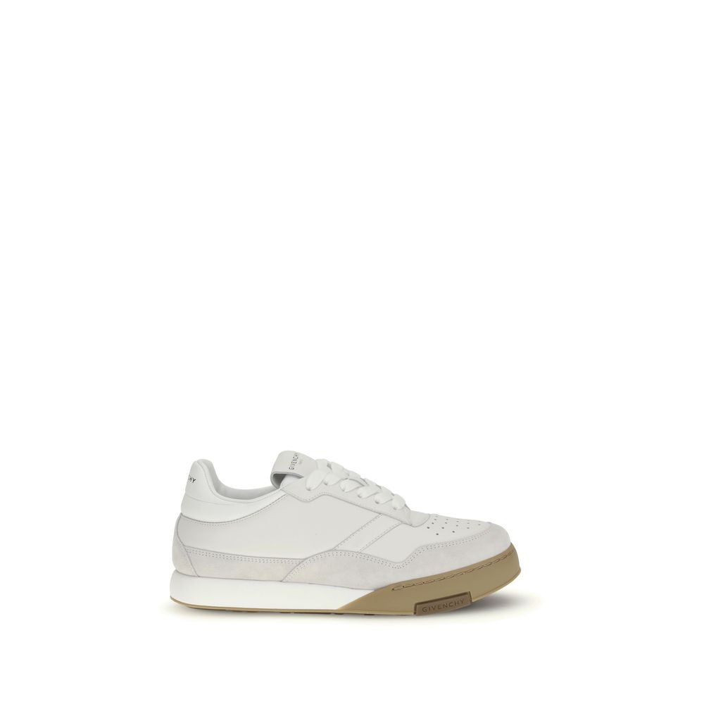 Givenchy White Calf Leather Bos Taurus Chunky Sneakers