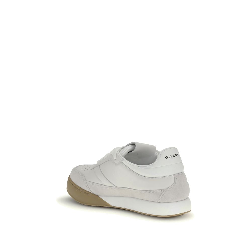 Givenchy White Calf Leather Bos Taurus Chunky Sneakers