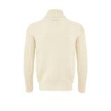 Gran Sasso White Wool Turtleneck