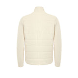 Gran Sasso White Wool Full-Length Jacket