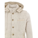 Gran Sasso Beige Wool Shell Jacket
