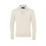 Gran Sasso White Cashmere Cashmere Sweater