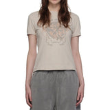 Acne Studios Gray Cotton T-Shirt