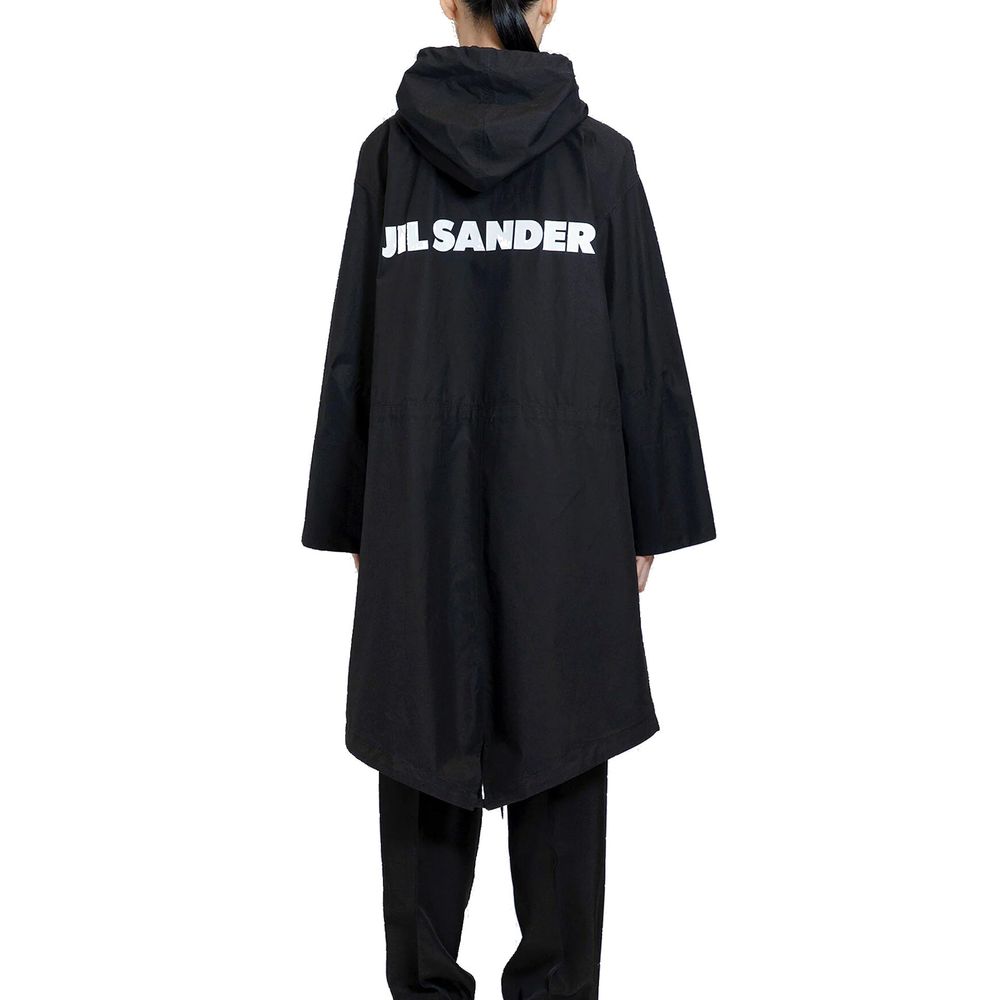 Jil Sander Black Cotton Parka