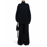 Jil Sander Black Wool Turtleneck