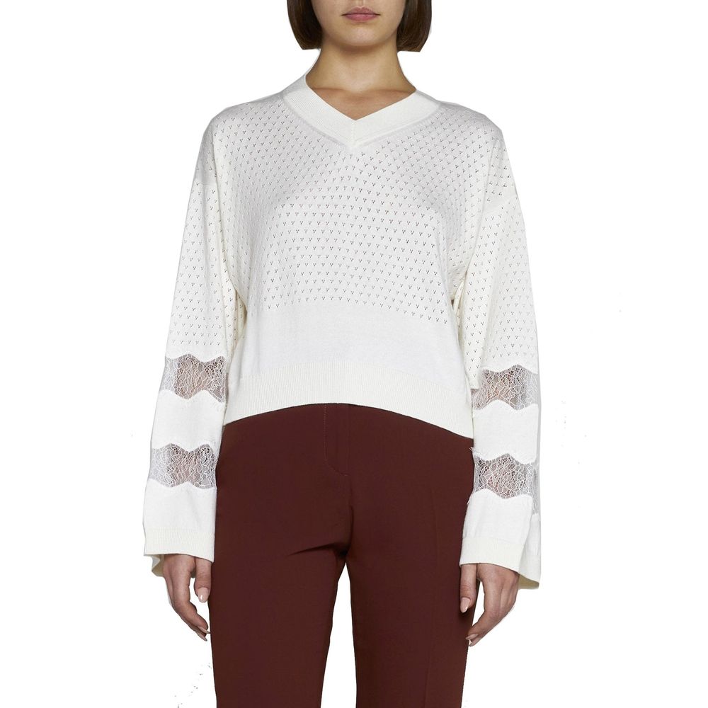 See By Chloé White Cotton Sweatshirt
