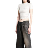 Balenciaga White Cotton T-Shirt