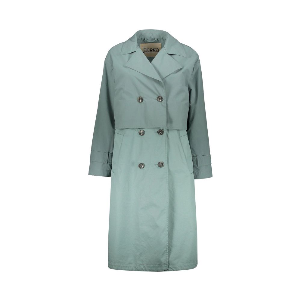 Herno Green Cotton Coat