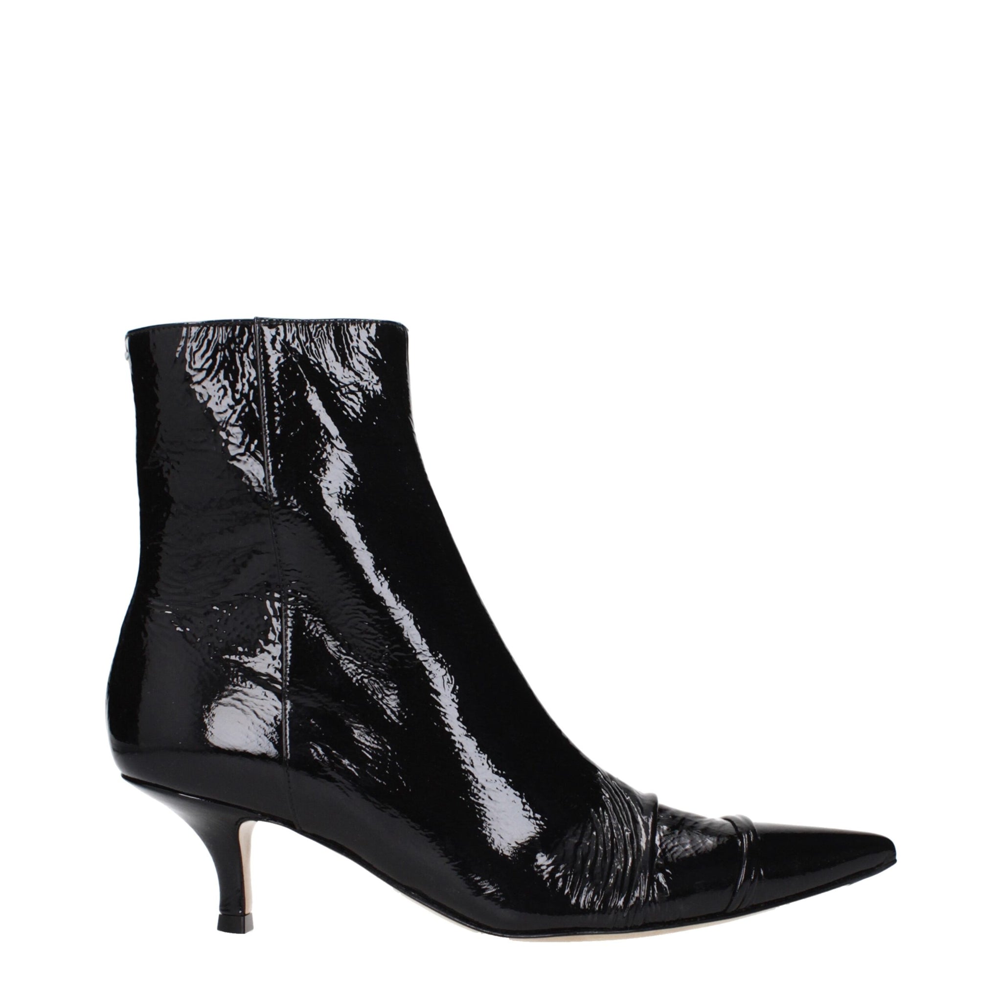 Maison Margiela Black Leather Ankle Boots