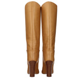 Paris Texas Brown Leather High Heel Boots