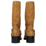 Chloé Brown Leather Ankle Boots