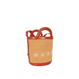 Marni Orange Cotton Backet Bag