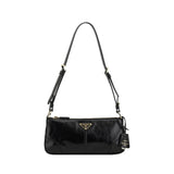 Prada Black Calf Leather Bos Taurus Shoulder Bag