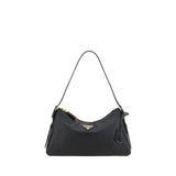 Prada Black Calf Leather Bos Taurus Shoulder Bag
