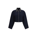 Max Mara Blue Fleece Wool Coat