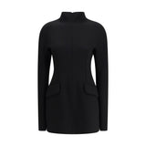 Max Mara Black Polyester Casual Dress