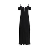 Saint Laurent Black Viscose Casual Dress
