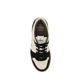 Fendi Black Calf Leather Bos Taurus Low Top Sneakers