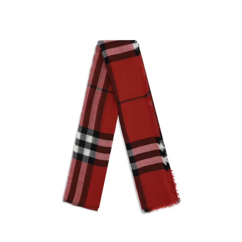 Burberry Red Wool Scarf