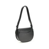 Burberry Black Calf Leather Bos Taurus Shoulder Bag