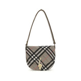 Burberry Gray Fabric Shoulder Bag