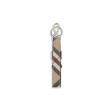 Burberry Beige Calf Leather Bos Taurus Keychain
