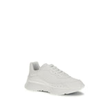 Alexander McQueen White Calf Leather Bos Taurus Chunky Sneakers