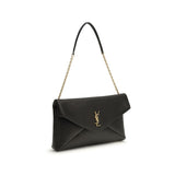 Saint Laurent Black Lamb Ovis Aries Aries Shoulder Bag