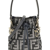 Fendi Blue Fabric Shoulder Bag