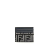 Fendi Blue Cotton Shoulder Bag