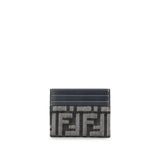 Fendi Blue Cotton Shoulder Bag