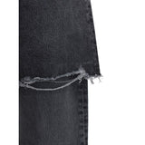 Agolde Black Recycled Cotton Straight-Leg Jeans