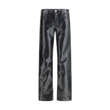 Agolde Black Leather Pants