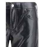 Agolde Black Leather Pants