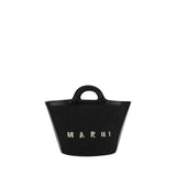 Marni Black Cotton Shoulder Bag