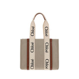 Chloé Beige Linen Handbag
