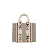 Chloé Brown Canvas Handbag