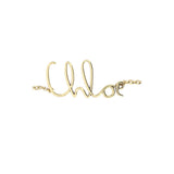 Chloé Gold Brass Thin Belt