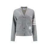 Thom Browne Gray Cotton Cardigan