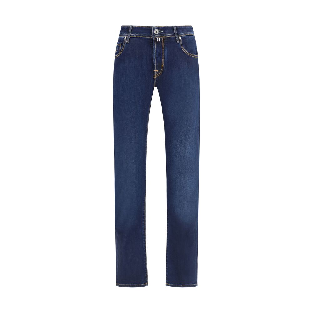 Jacob Cohen Blue Cotton Slim Fit Jeans