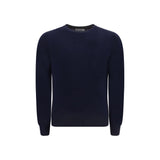 Brunello Cucinelli Blue Fleece Wool Sweater