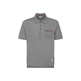 Thom Browne Gray Cotton Polo Shirt