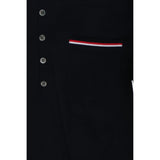 Thom Browne Blue Cotton Polo Shirt