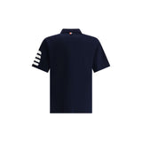Thom Browne Blue Cotton Polo Shirt