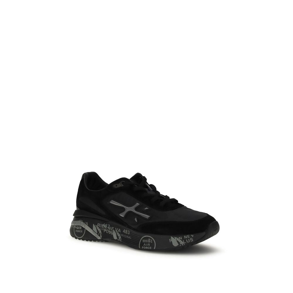 Premiata Black Rubber Chunky Sneakers