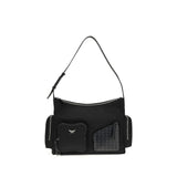 MCM Black Fabric Shoulder Bag