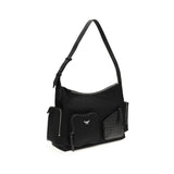 MCM Black Fabric Shoulder Bag