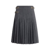 Prada Gray Mohair Long Skirt